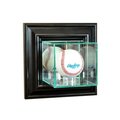 Perfect Cases Perfect Cases WMBS-B Wall Mounted Baseball Display Case; Black WMBS-B